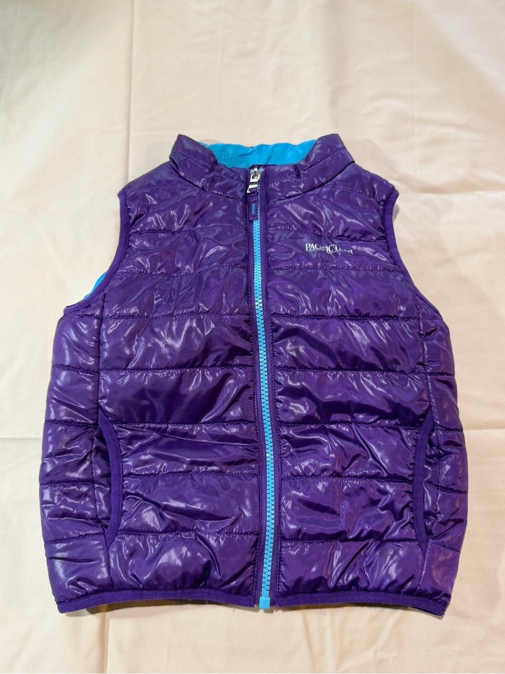 Pacific Trail Kids Girls Purple Puffer Vest Size 4T